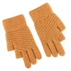 Factory direct sales of warm fleece winter gloves, women's two-finger leaky office writing woolen knitted gloves, wholesale from street stalls Item Picture